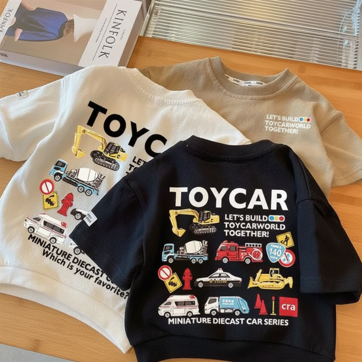 PlayCars – Abbigliamento quotidiano & Morbido – Abbigliamento per bambini con stampa di automobili