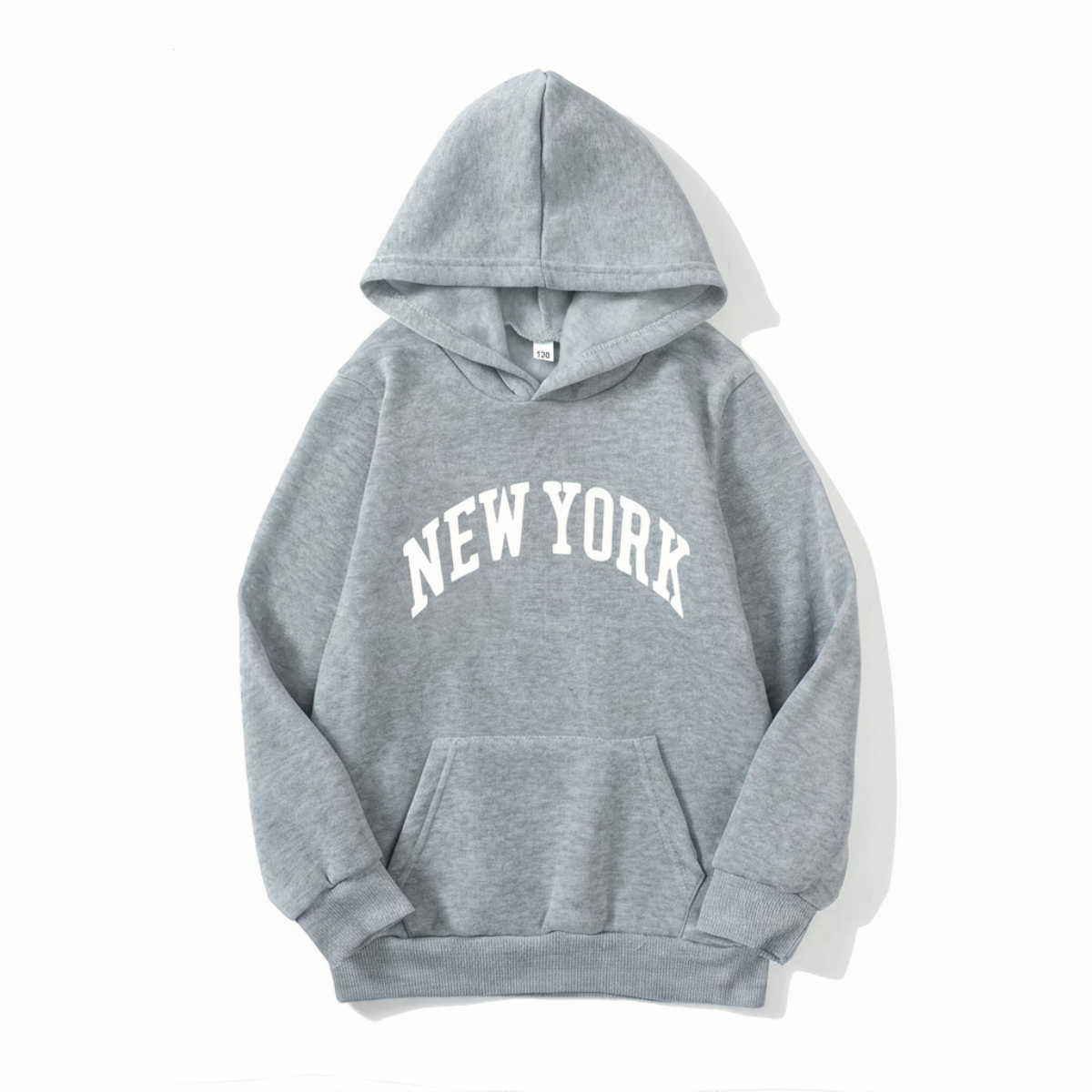 MiniUrban – Accogliente ed elegante – Maglione con cappuccio e stampa Los Angeles/New York