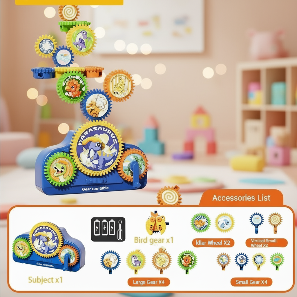 SmartGears – Educativo e divertente – Set di gioco con ingranaggi elettrici 3D
