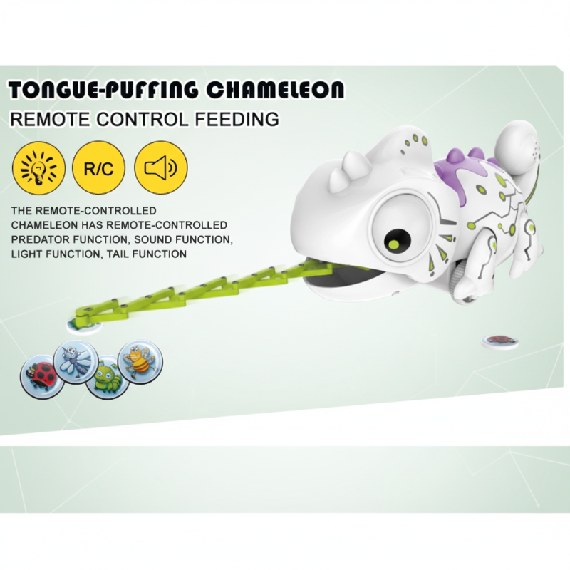SmartChame – Interattivo e divertente – Camaleonte telecomandato RC