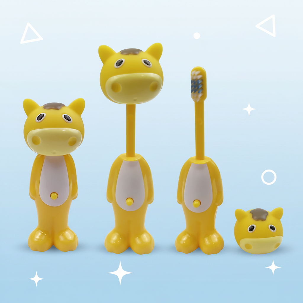 TinyTeeth – Divertente e carino – Spazzolino da denti per bambini a forma di animaletto