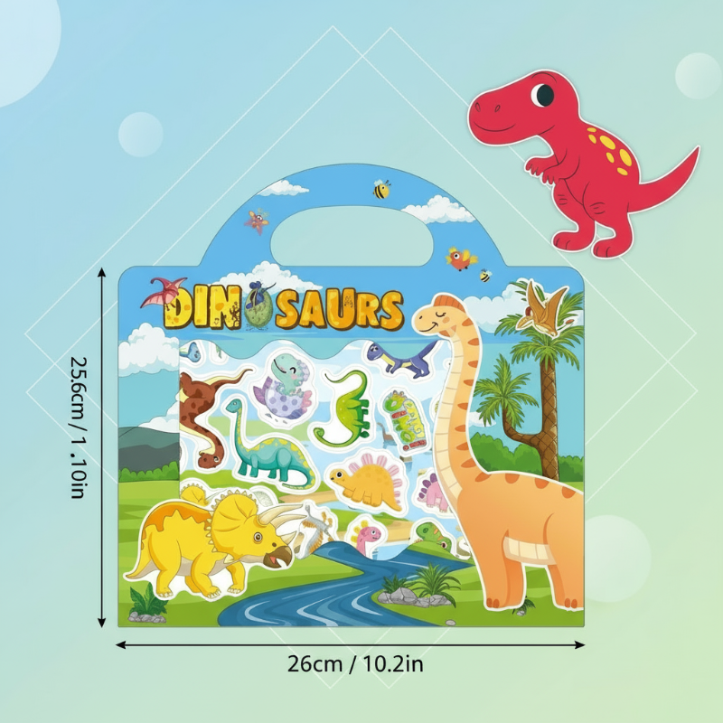 StickerFun – Colorato e istruttivo - Libro di adesivi riutilizzabile