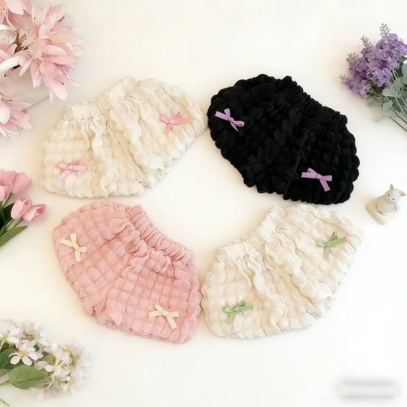 LovelyBloom – Morbidi e carini – Pantaloncini da bambino con volant e fiocco