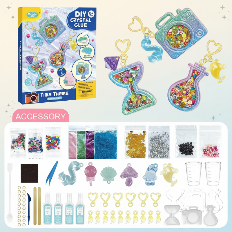 DIY Crystal Keychain Kit – Creativo e divertente – Kit fai da te per portachiavi