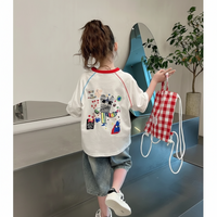 Thumbnail for LittleVibe – Divertimento e creatività – Maglietta oversize con illustrazione colorata