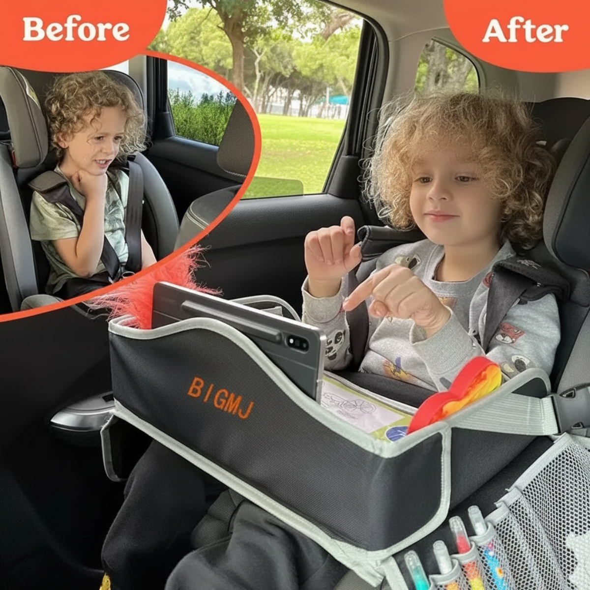 TravelBuddy – Auto & Indispensabili – Tavolino da viaggio pieghevole per bambini