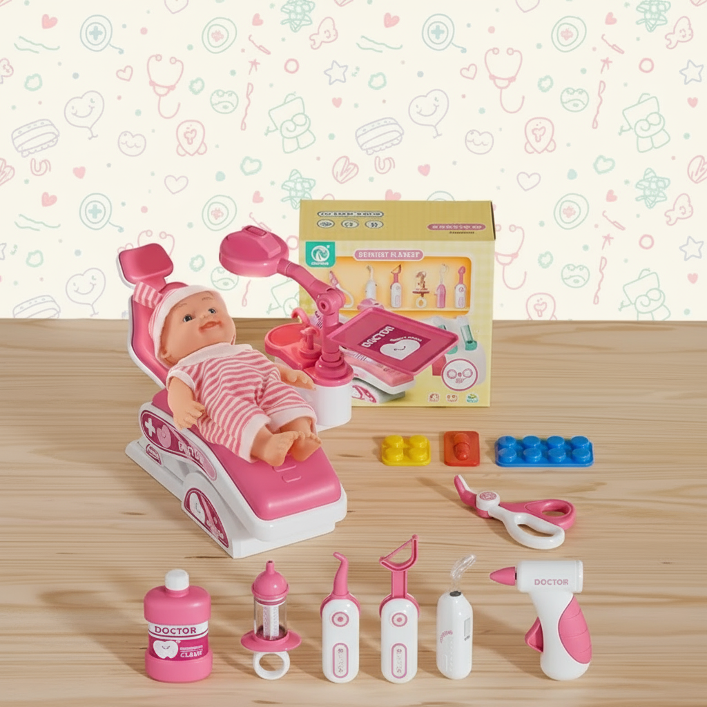 MedJoy – Educativo e interattivo – Set da gioco medico e dentista