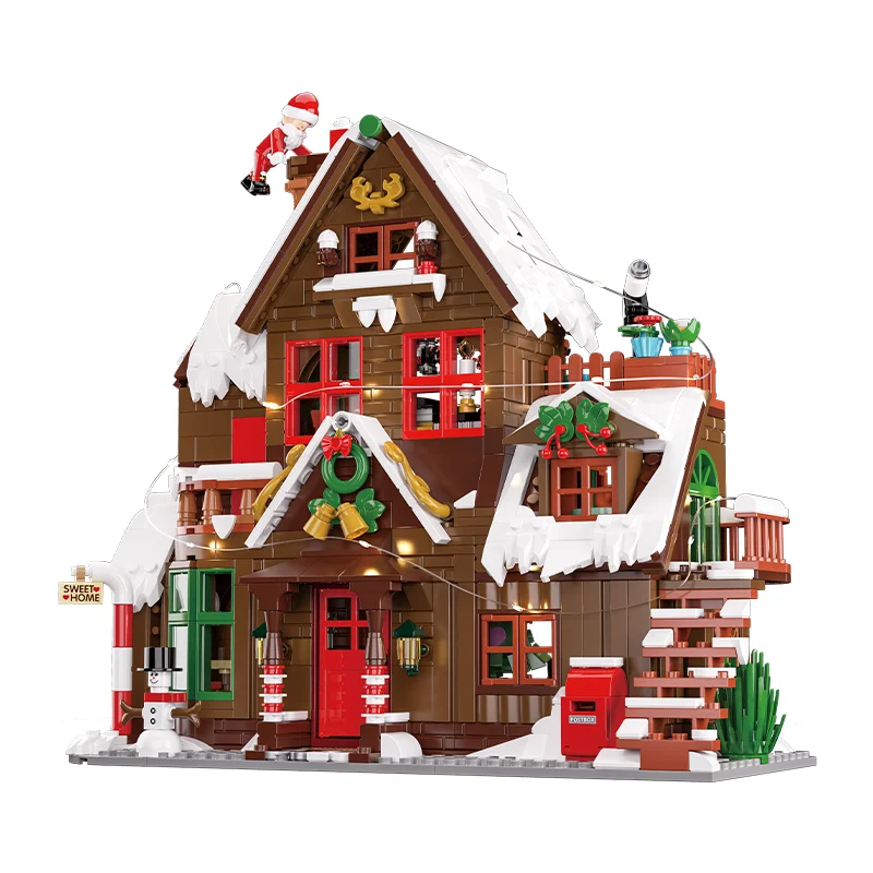 ChristmasHome – Festoso e creativo – Kit di costruzione “Casetta di Natale”