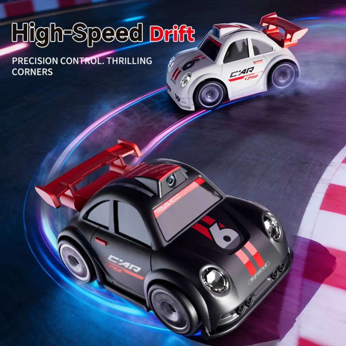 RacePro – RC e acrobazie – Auto da corsa con sensore di drift e telecamera integrata