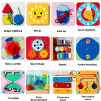 Thumbnail for TinySkills – Creativo ed educativo – Tavola magnetica Montessori “Busy Board”