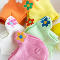 Thumbnail for PlayfulToes – Kleurrijk & Zacht – Lage Kinder Sokjes (Set van 5)