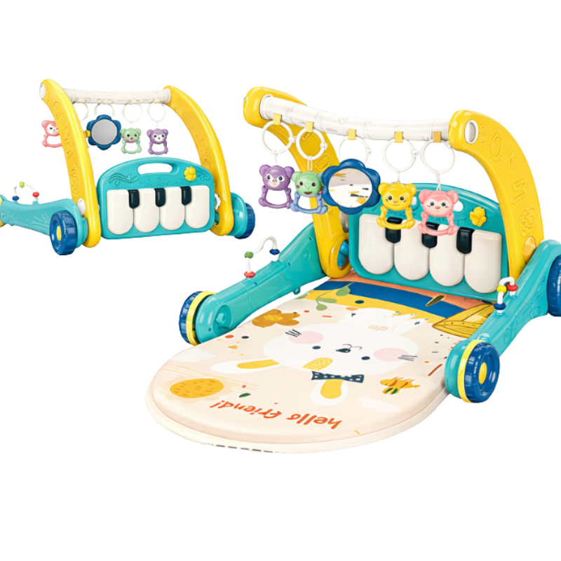 Step & Play – Interattivo e sicuro – 3 in 1 Walker & Baby Gym