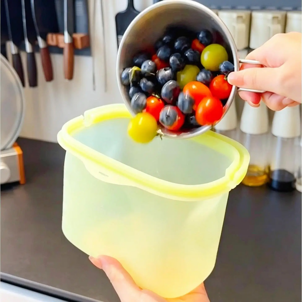 MealSaver – Pratico e riutilizzabile – Sacchetto in silicone per la conservazione degli alimenti
