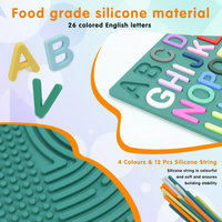 Thumbnail for BrainyKids – Educativo e sensoriale – Tavola attività in silicone con lettere