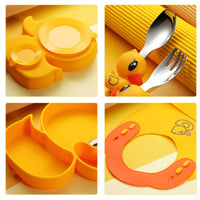 Thumbnail for MiniMeal – Sicuro e antiscivolo – Set di piatti in silicone per bambini con posate