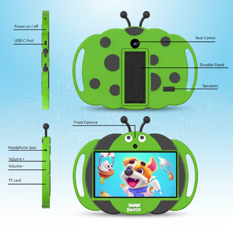 PlayPad – Istruttivo e divertente – Tablet per bambini con custodia antiurto
