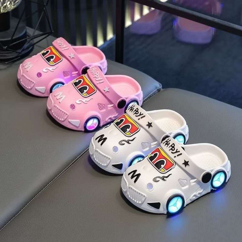 GlowRun – Eleganti e divertenti – Pantofole da auto a LED
