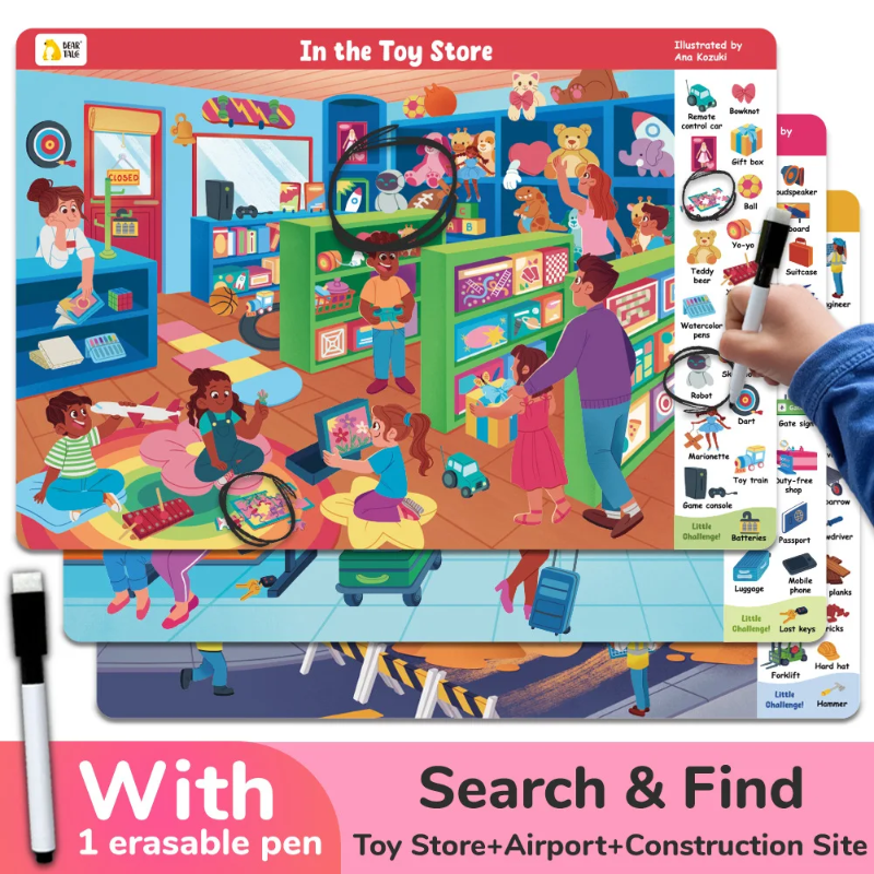 Search and Find Game – Imparare giocando – Libro di attività