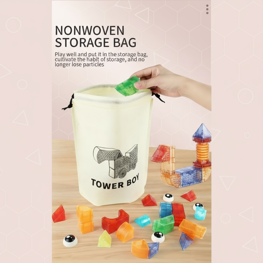 MagniCube – Creativo ed educativo – Set di blocchi magnetici da costruzione