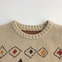Thumbnail for LittleRetro – Caldo ed elegante – Maglione da bambino lavorato a maglia con motivo a rombi