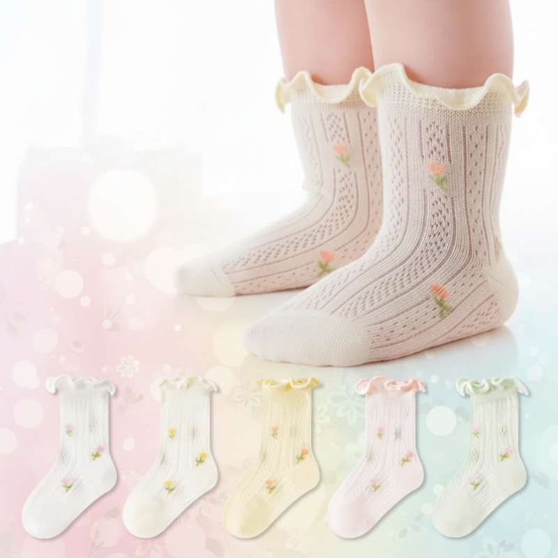 HappyToes – Colorate e carine – Calzini per neonati (set da 5)