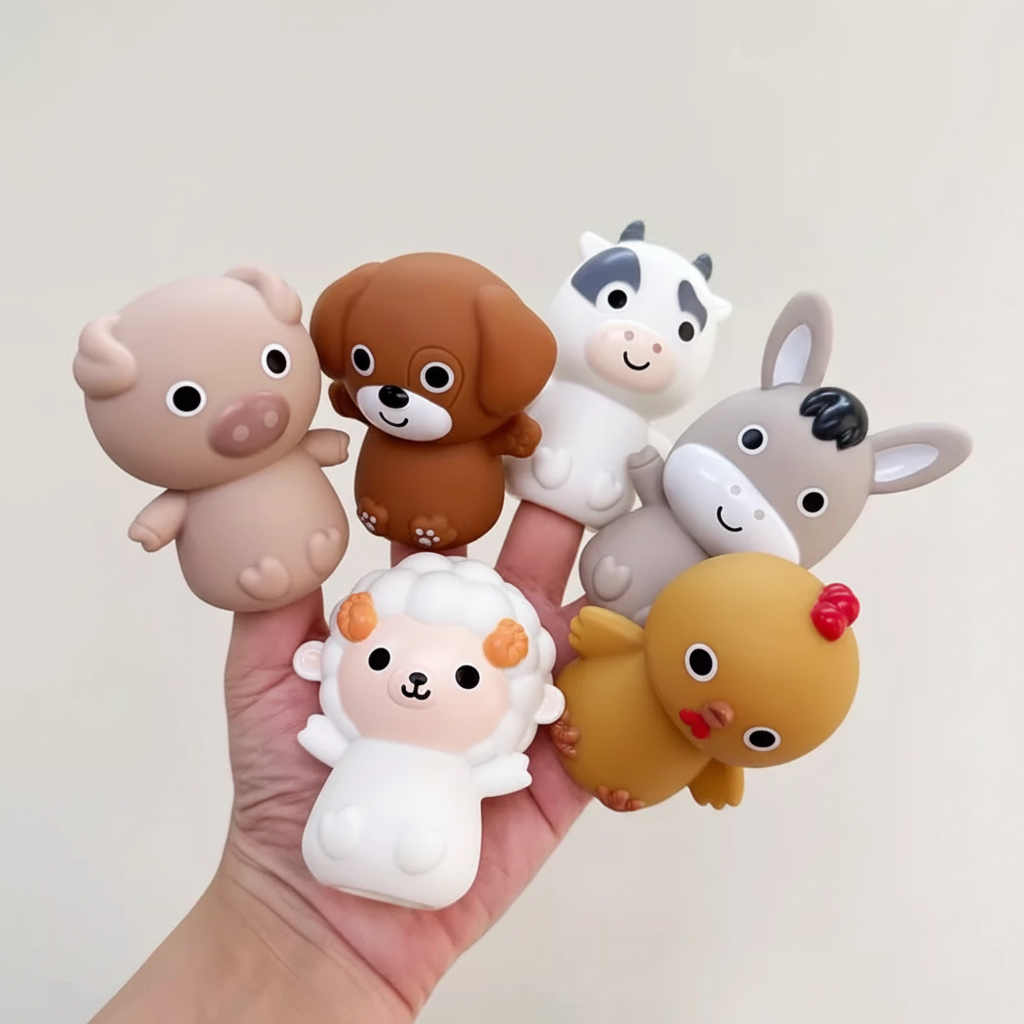 AnimalRide – Divertente e carino – Auto con animaletti in silicone (3 pezzi)
