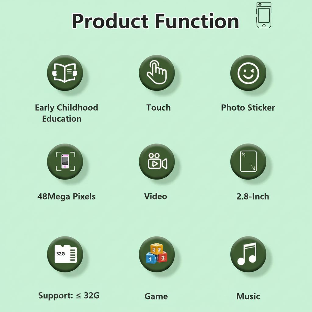 KiddoPhone – Educativo e interattivo – Smartphone per bambini con fotocamera e giochi