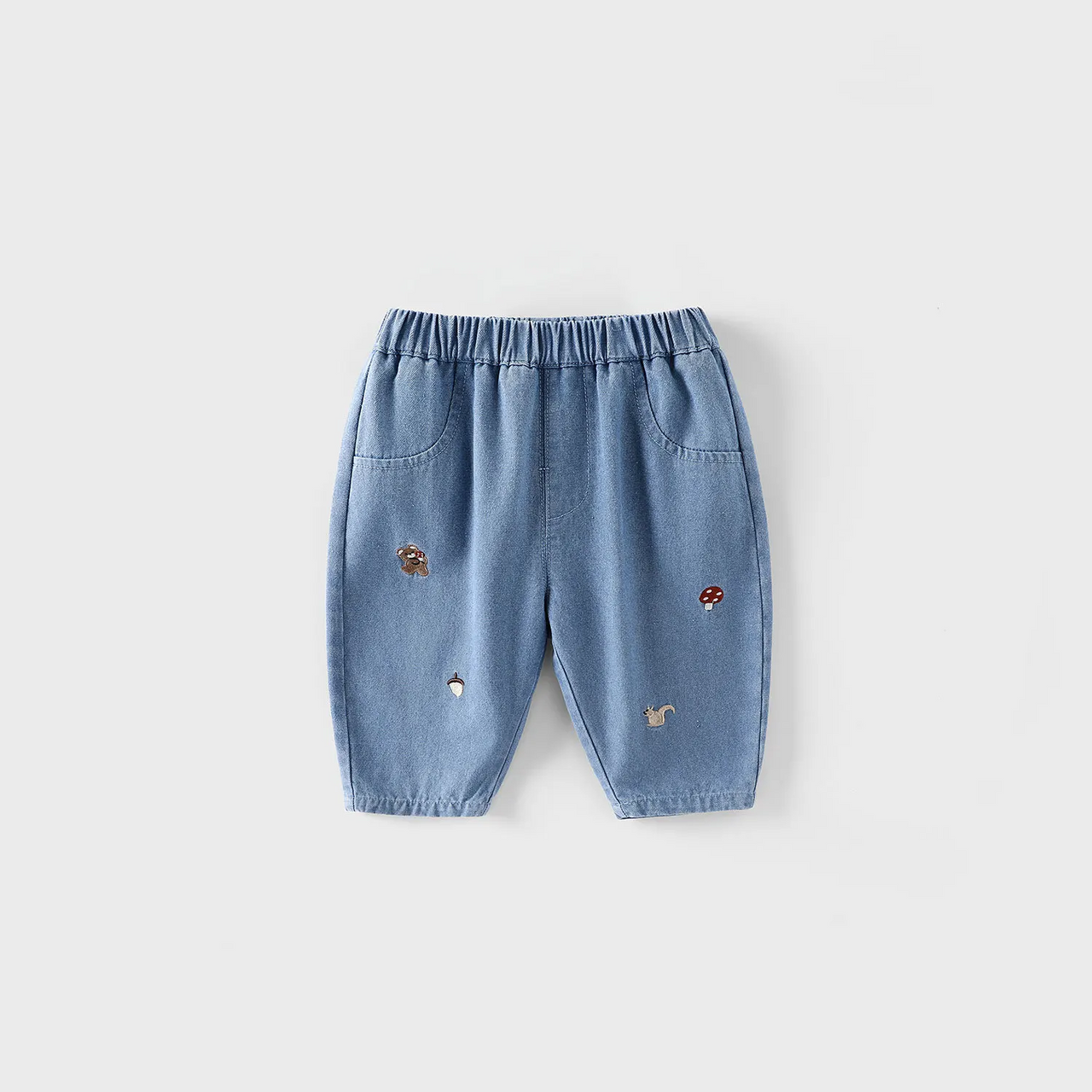 LittlePatch – Morbidi e comodi – Pantaloni per bambini con dettagli ricamati