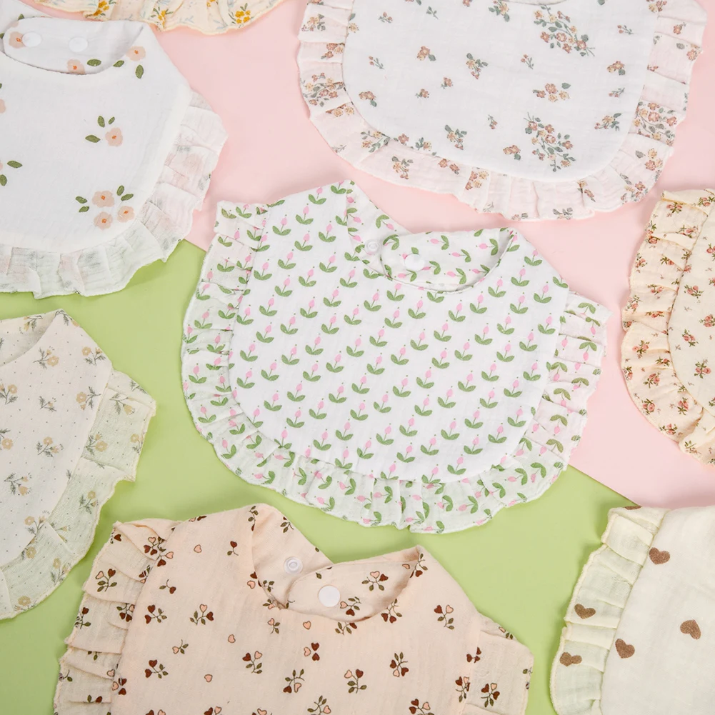 BabyBloom – Carino e comodo – Bavaglino per neonati con bordo a balze
