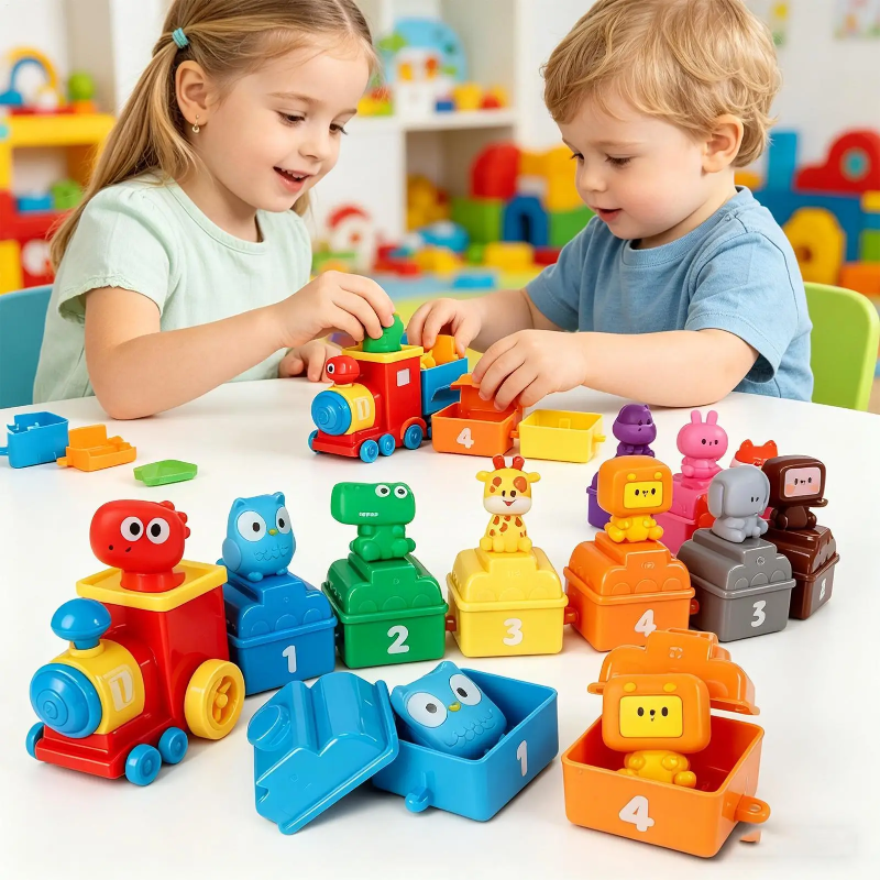 SmartTrain – Educativo e divertente – Set di trenini giocattolo per bambini