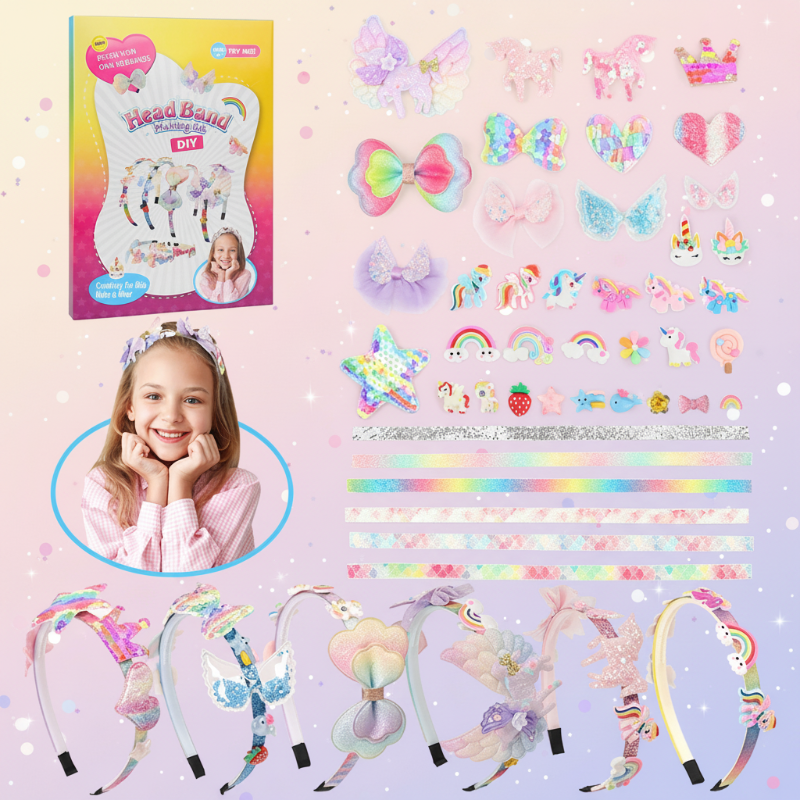 DIY Headband Making Kit – Creativo e divertente – Set di accessori per capelli