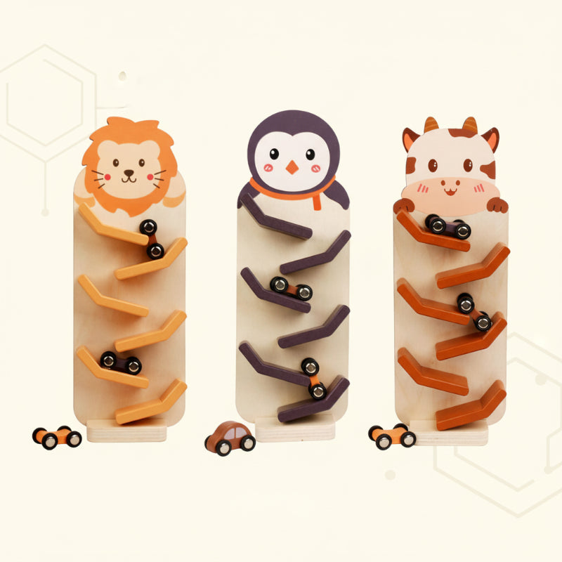 SpeedSlide – Attivo e giocoso – Pista per macchinine in legno