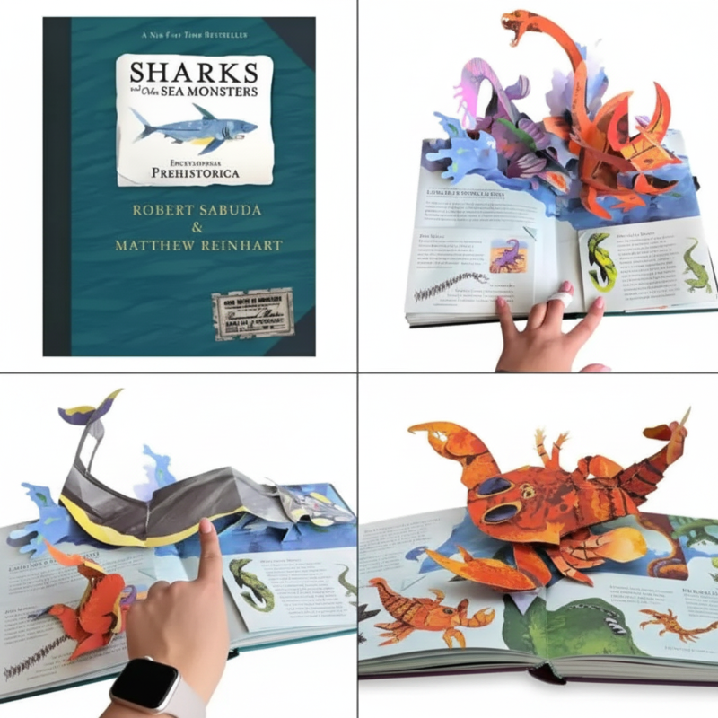 JurassicKids – Avvincente ed educativo – Enciclopedia dei dinosauri in 3D, libro pop-up