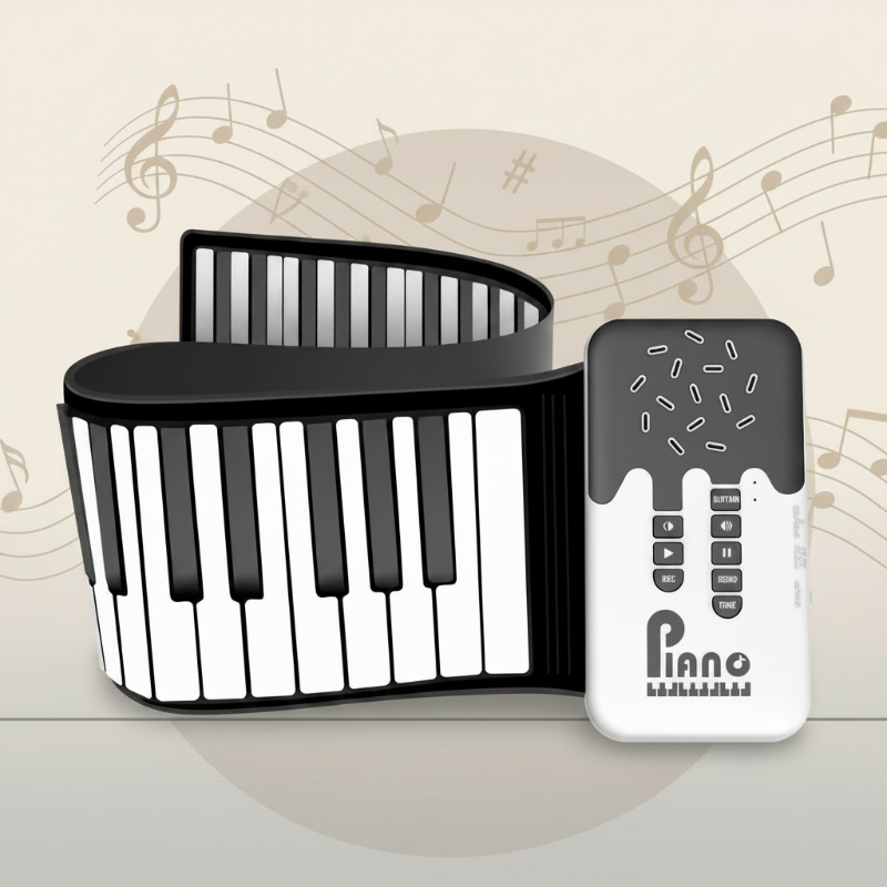 Roll-up Piano Keyboard – Creativo e didattico – Pianoforte pieghevole