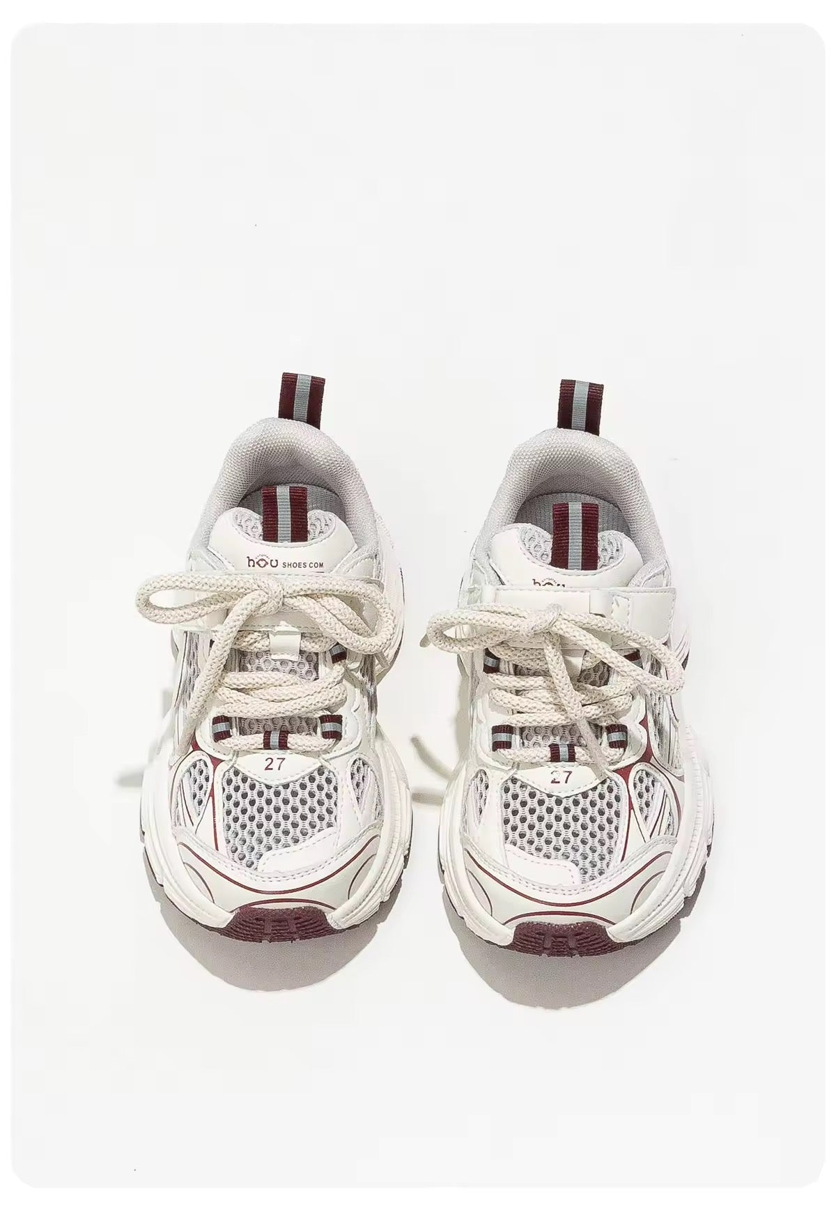 Mini Fashion – Traspiranti e leggere – Sneakers per bambini Bordeaux
