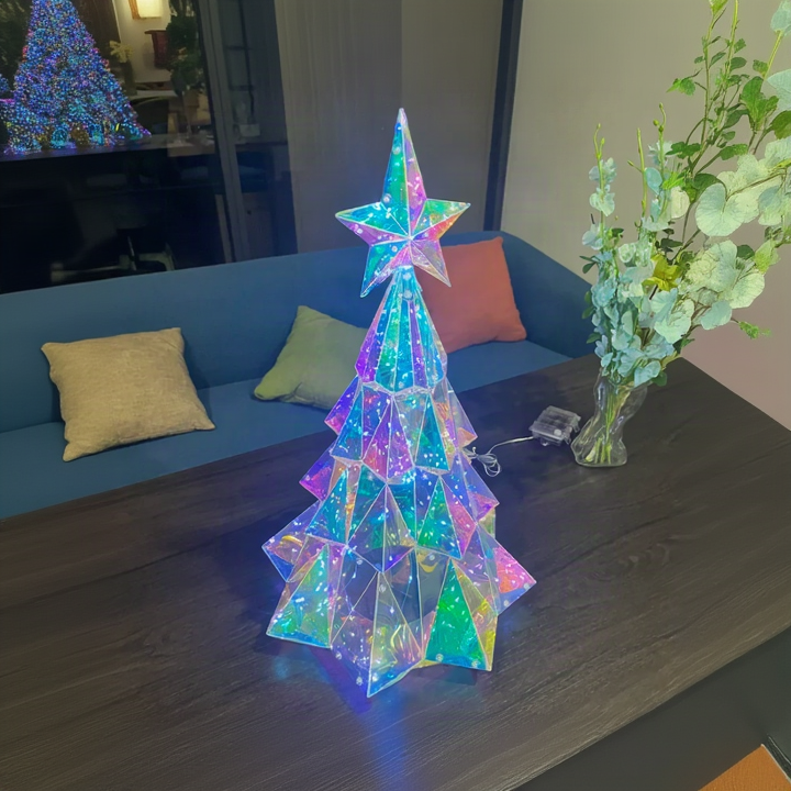 CrystalGlow – Festoso e suggestivo – Albero di Natale decorativo a LED