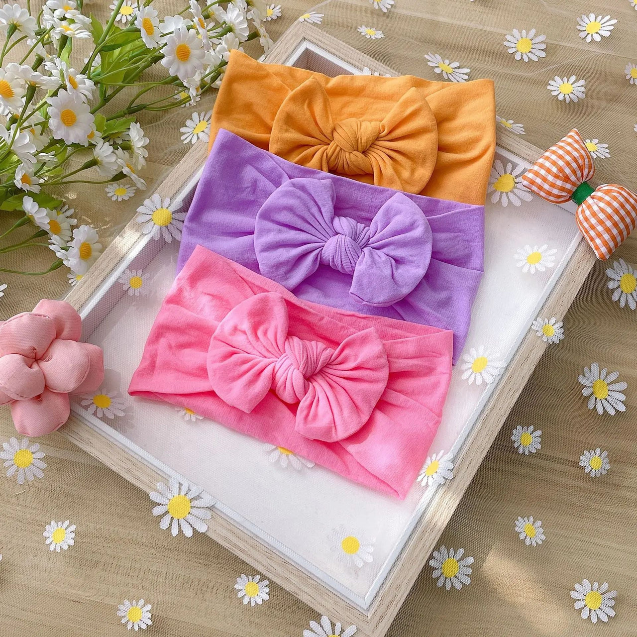 Mini Fashion – Alla moda e morbido – Fasce per bambini con fiocco