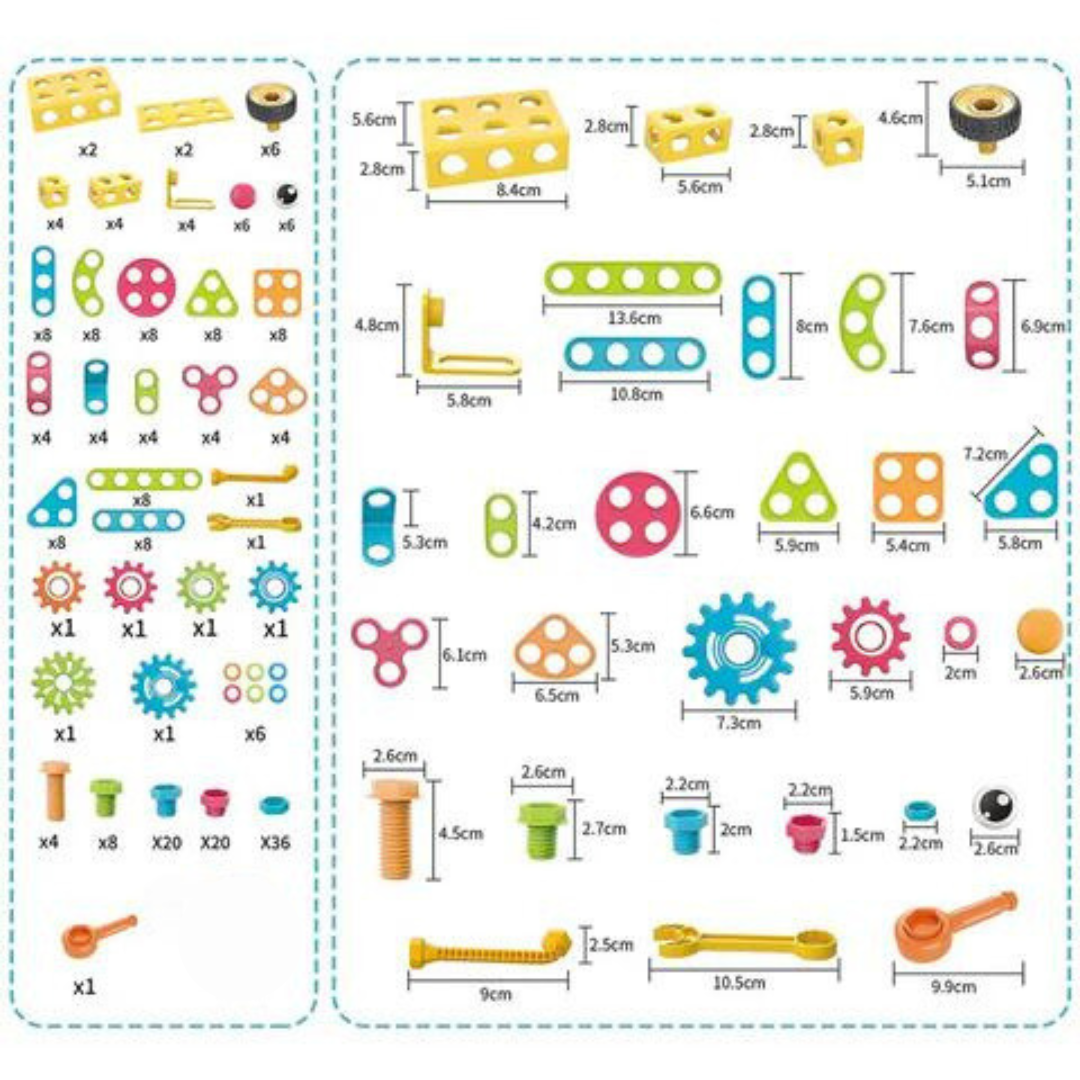 STEM Building Blocks™ - Sviluppare la comprensione tecnica - Blocchi da costruzione STEM colorati