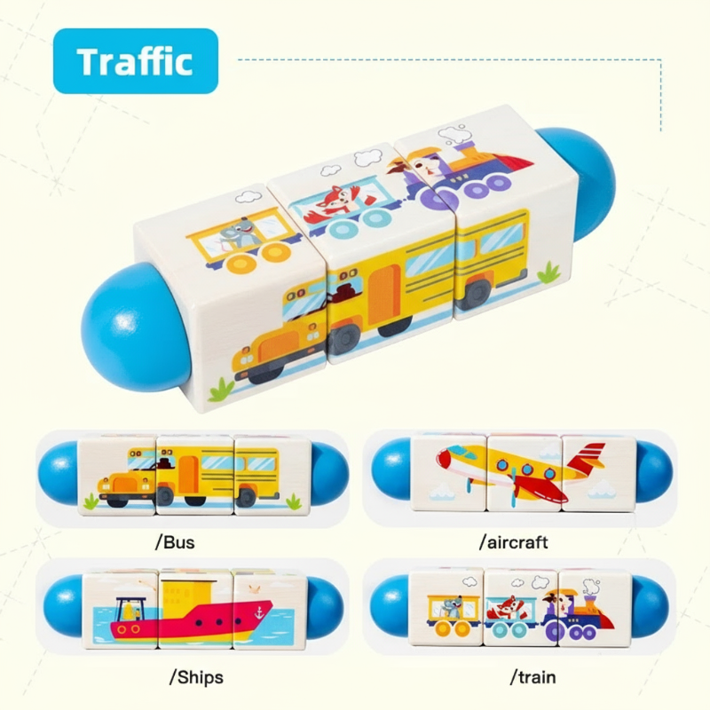 WoodiTurn – Educativo e divertente – Puzzle rotante