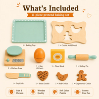 Thumbnail for BakeBuddy – Creativo ed educativo – Set da cucina in legno