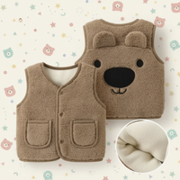 Thumbnail for Baby Bear Fleece Vest – Caldo e morbido – Gilet da bambino con orsacchiotto