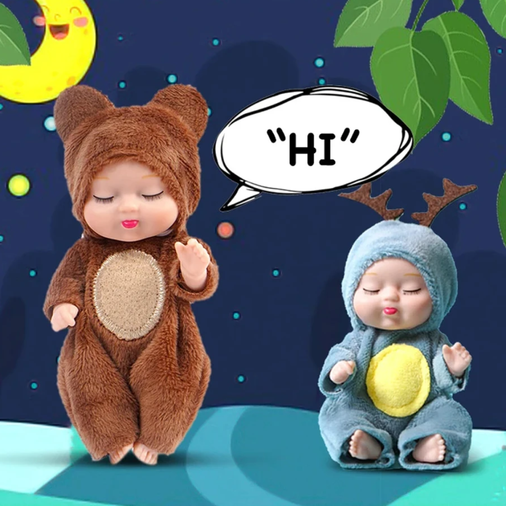 LittleDolly – Carino e coccoloso – Bambolina con un allegro costume da animale