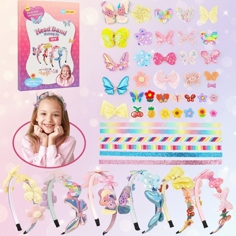 DIY Headband Making Kit – Creativo e divertente – Set di accessori per capelli