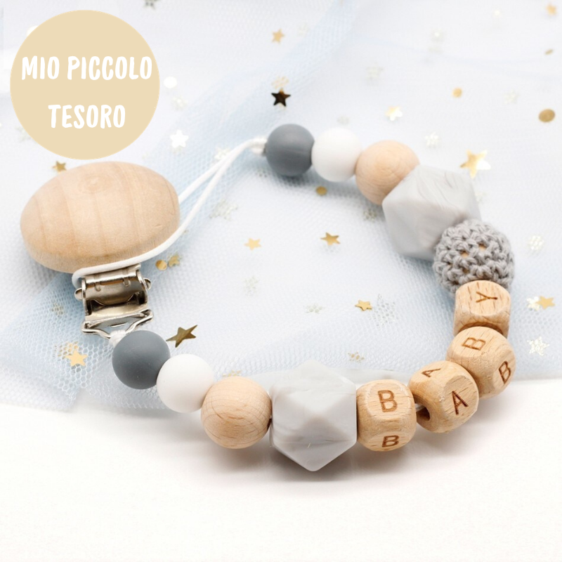 Woods™ - Catenella Porta Ciuccio Personalizzata