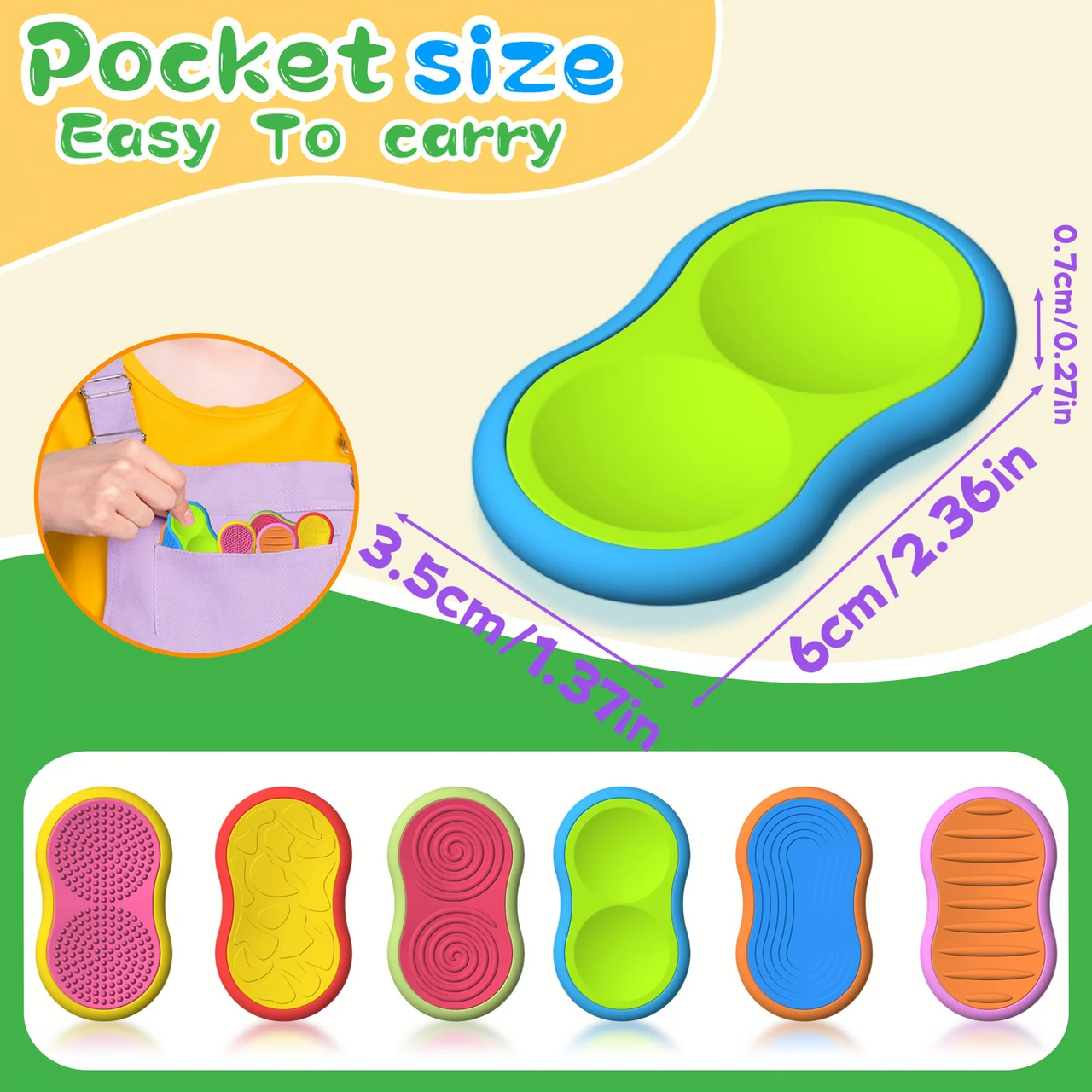 SensorySlide – Rilassante e interattivo – Giocattolo antistress magnetico
