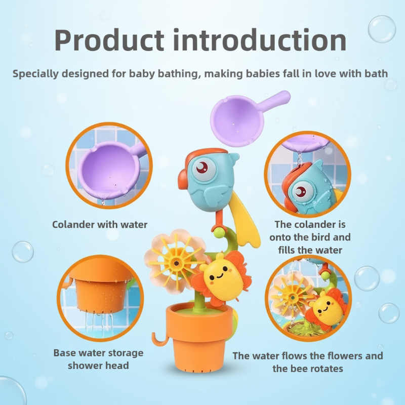 WaterWhirl – Colorato ed educativo – Spruzzatore d'acqua