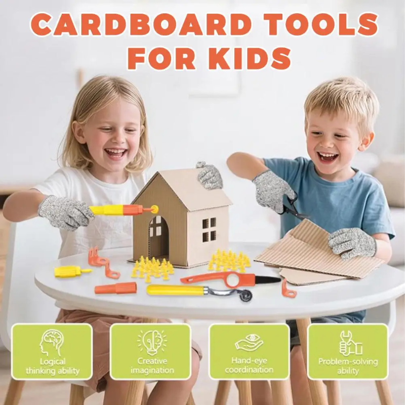 ToolMaster – Il set di attrezzi definitivo per chi costruisce con il cartone – Set di attrezzi per bambini