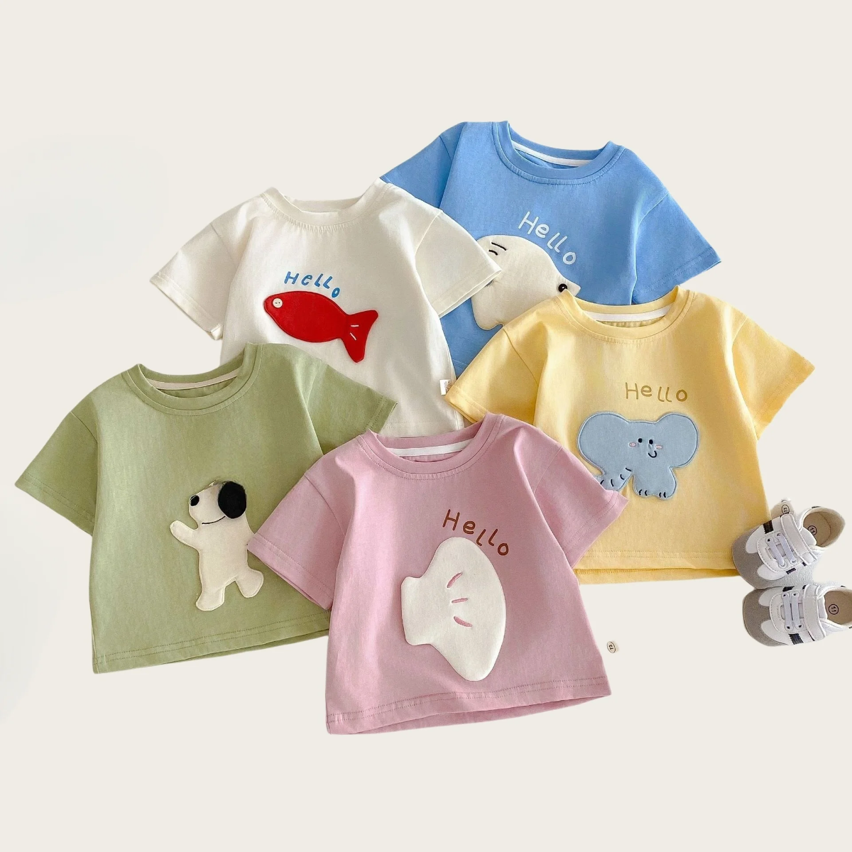 LittlePatch – Cartoni animati e divertimento  – Maglietta per bambini con toppe a tema cartoni animati
