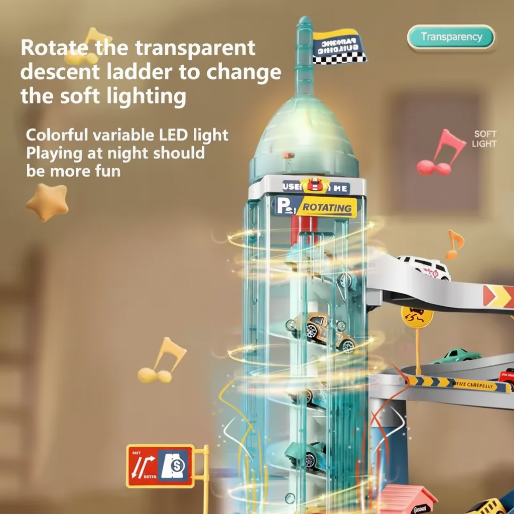 AutoWorld – Educativo e interattivo – Set da gioco “Parcheggio elettrico”