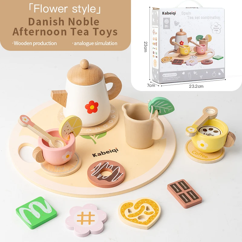 Woods – Semplice e affascinante – Set da tè in legno per bambini